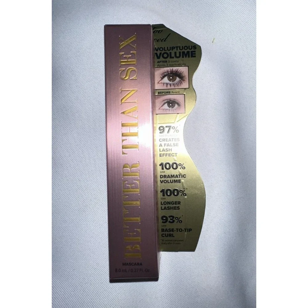 Too Faced “BETTER THAN SEX” Mascara Black Full Size 0.27oz Brand New In Box